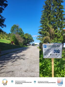 Parkirišče za trgovino Mercator